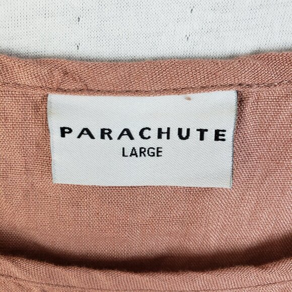PARACHUTE 100% Linen Tank Top Mauve Pink size L Minimalist Lagenlook - Picture 3 of 9